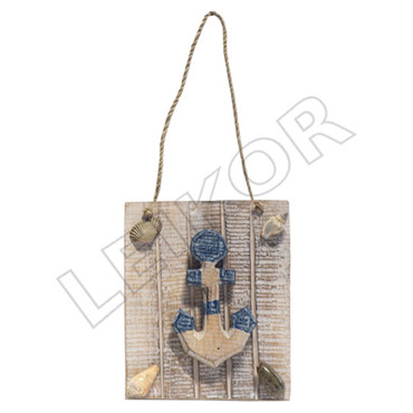 Deko-Holzschild  13,5 cm x 17 cm - Anker
